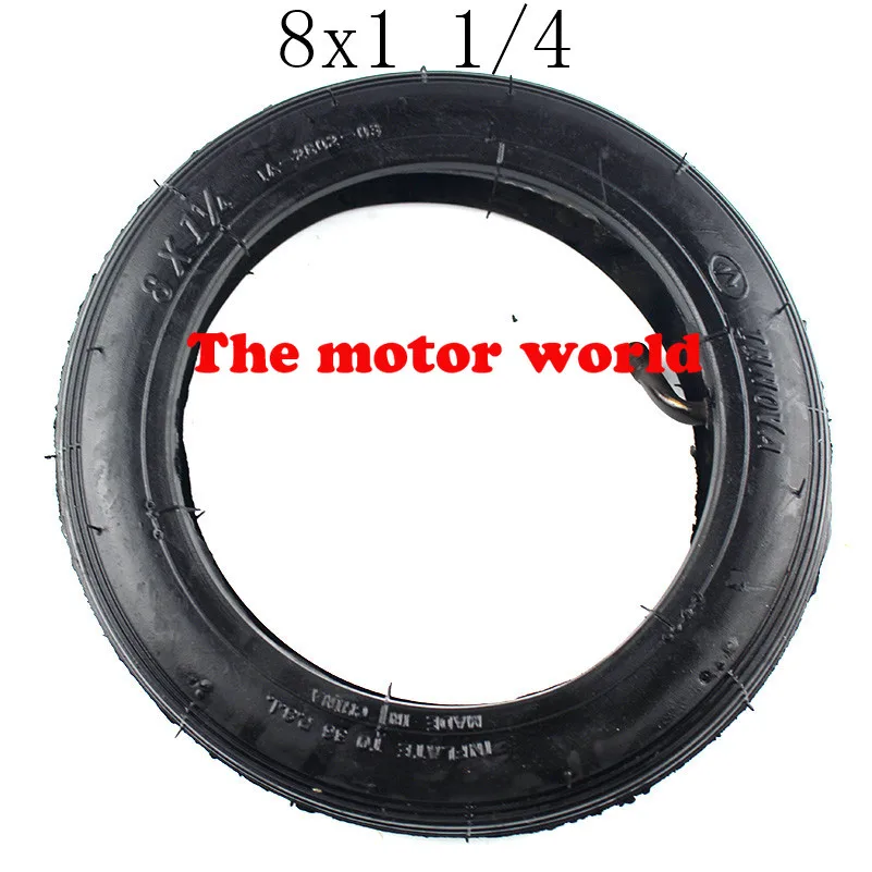 

Free Shipping High Quality 8X1 1/4 Scooter Inner Tube with Bent Valve Suits A-Folding Bike Electric / Gas Scooter Tube