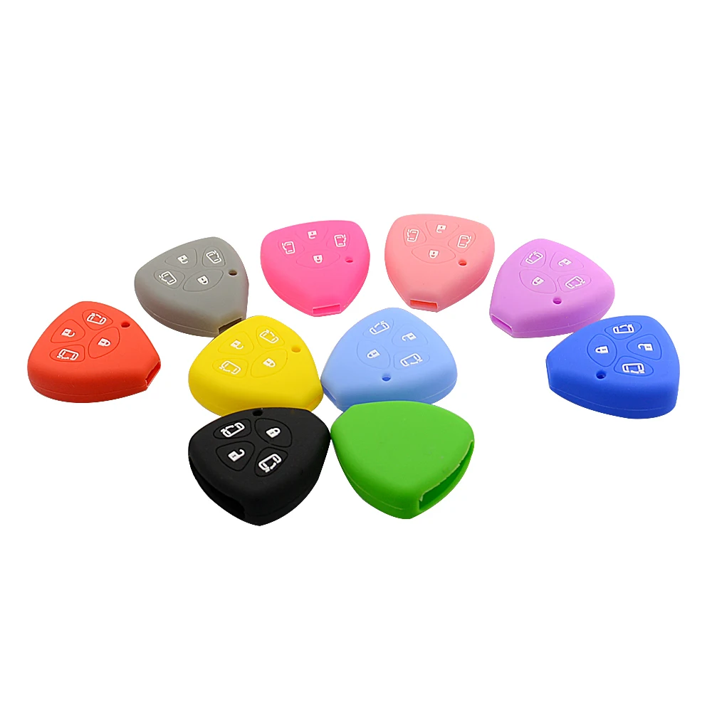 OkeyTech мягкий силиконовый резиновый чехол для автомобильного ключа защитный Toyota