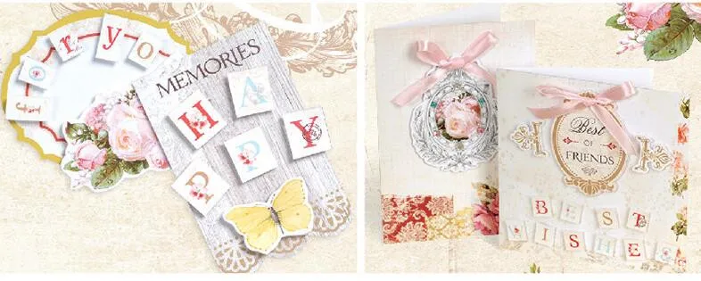 Эмо приветствие 12 дюймов Винтаж Бумага пакет для Скрапбукинг и Cardmaking Творческий металлических Скрап Бумага