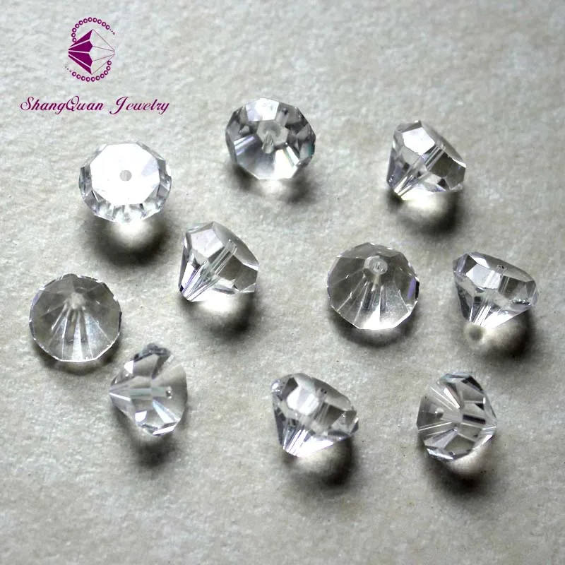 

StreBelle Top quality Tower shape Austrian crystal loose bead half-bicone 10mm 100pcs supply for Making Jewelry DIY