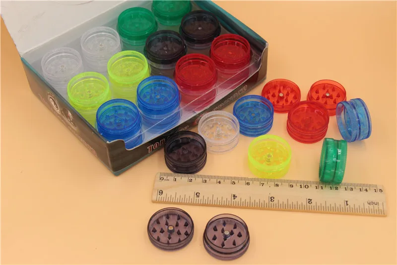 120 шт. мини пластиковая измельчитель трав табака сигарета дым ручная дробилка