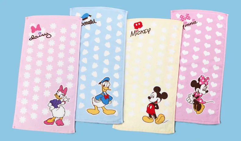 Disney DonaldDuck, полотенце из чистого хлопка для детского сада, детское полотенце специального назначения, мягкое детское полотенце для мытья лица