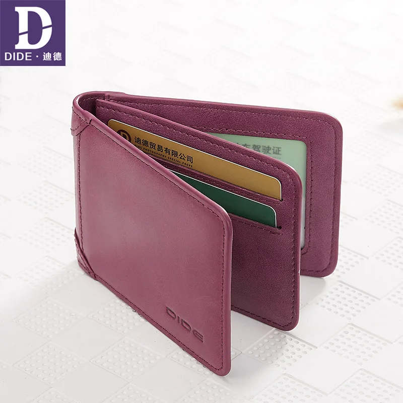 Женский мини кошелек DIDE с отделением для кредитных карт из натуральной кожи