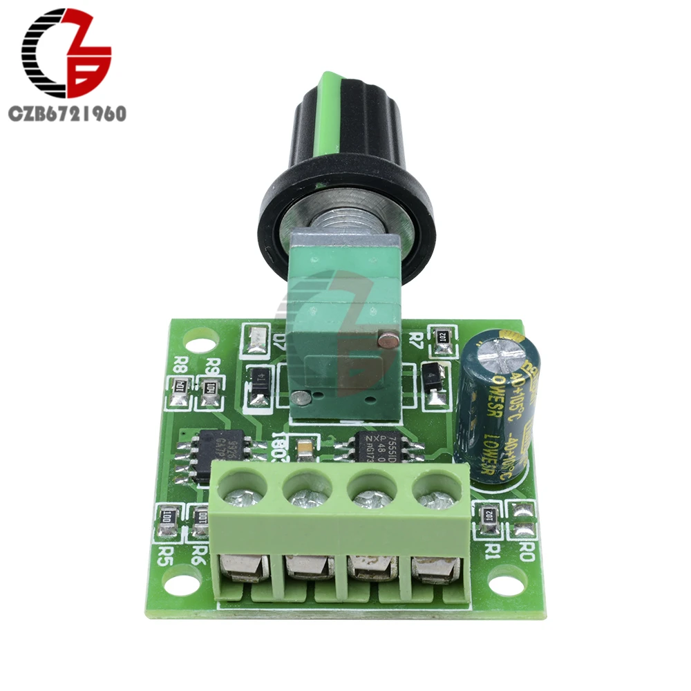30 Вт 2A ШИМ контроллер скорости двигателя постоянного тока DC 1,8 V-15 V Регулируемый 1803B двигатель постоянного тока Скорость регулятор губернатор вентилятор светодиодный светильник Управление переключатель