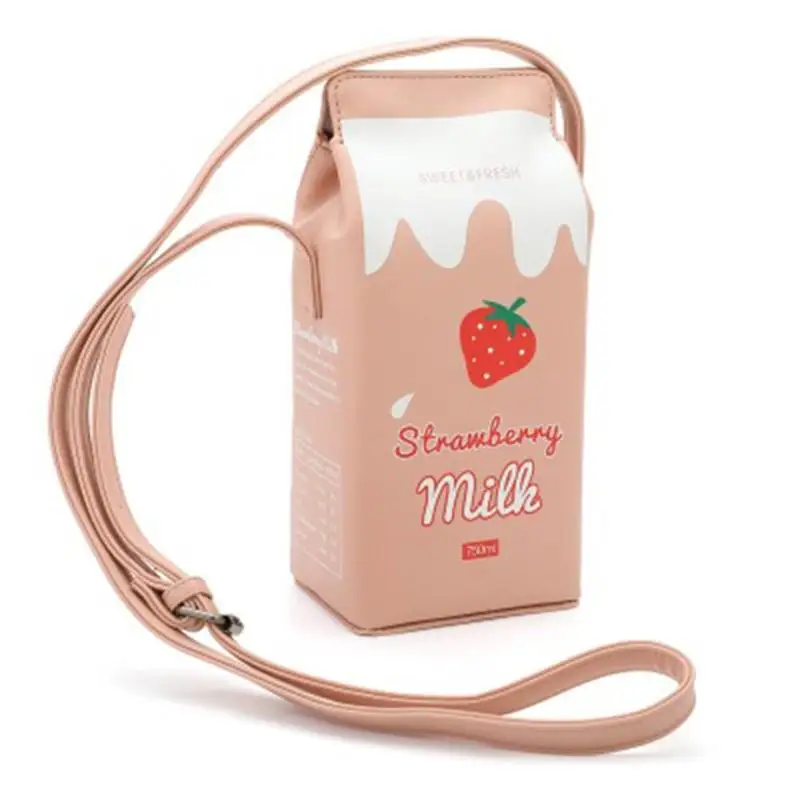 Женский кошелек для девушек Kawaii Milk Crate бумажник с изображением персонажей из мультфильма портативная Сумочка Прямая поставка