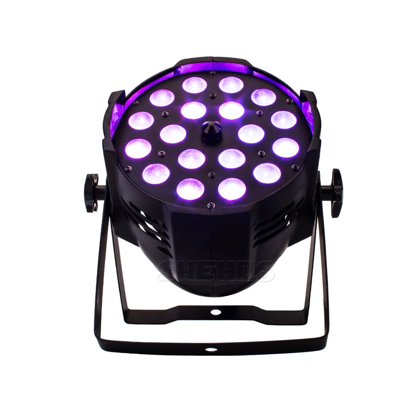 Светодиодный 18x18 Вт RGBWA+ УФ зум Алюминиевый дом Par огни DJ сценический эффект для клубов театров церкви концертных производств и освещения