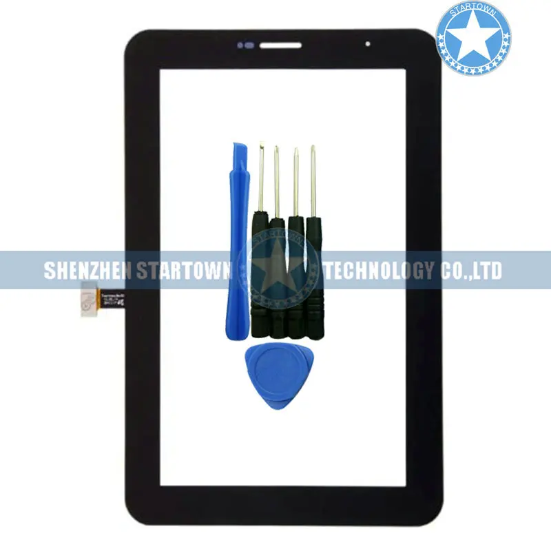 Черный Сменный сенсорный экран дигитайзер стеклянный объектив для Samsung Galaxy Tab 2 7 0