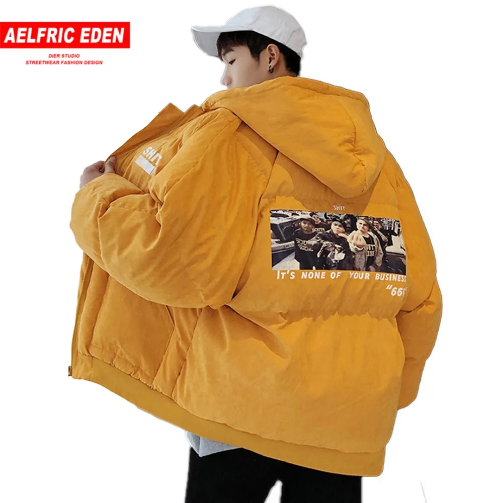 Aelfric Eden ветровка Bubble пальто мужские куртки толстые парки зима Harajuku Хип Хоп теплая куртка Верхняя одежда уличная одежда AG18