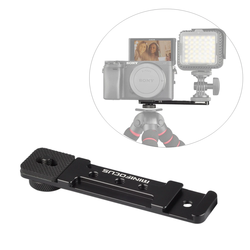 MINIFOCUS A6400 Кронштейн удлинитель пластина Vlogging Микрофон светодиодная