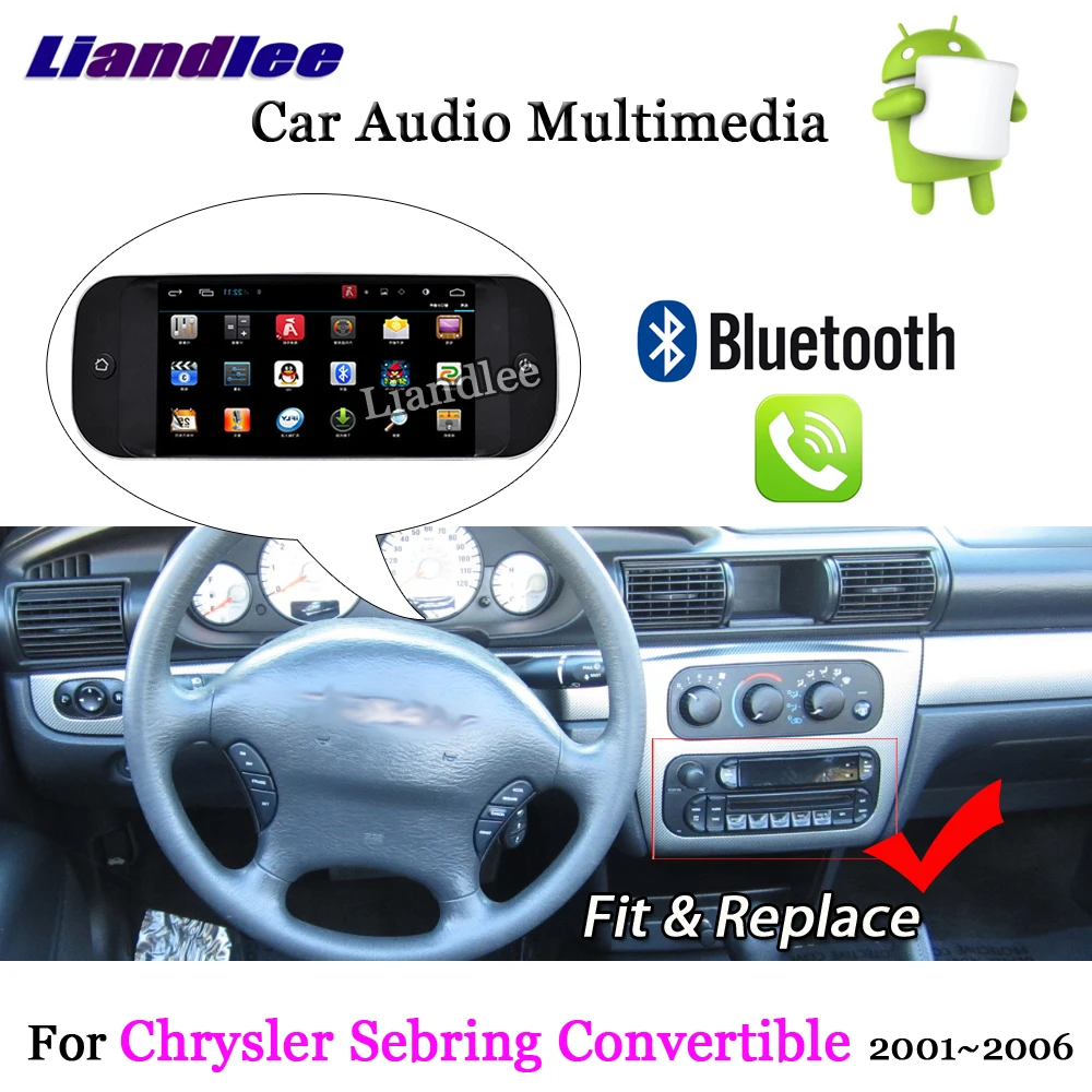 Liandlee автомобильная система Android для Chrysler Sebring трансформер 2001~ 2006 Радио Стерео Carplay gps Navi карта навигация Мультимедиа