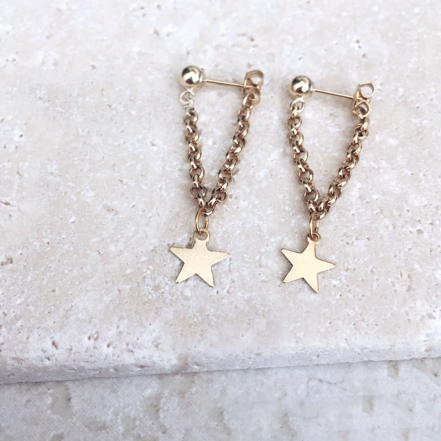 Простые элегантные серьги-кисточки со звездами женские модные ювелирные изделия