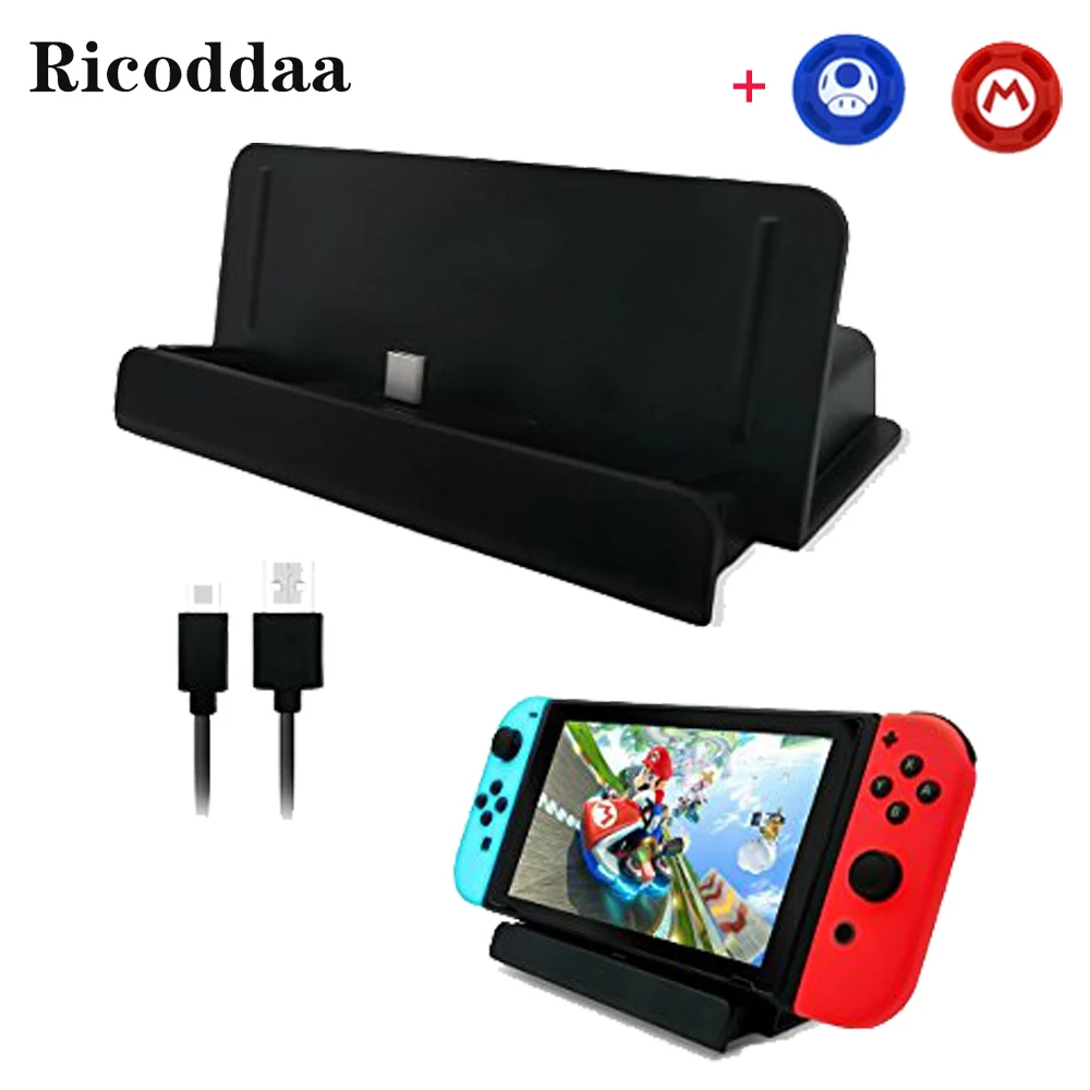 Зарядная док станция 2 в 1 с USB Type C для Nintendo Switch|console stand|station chargerstation charge usb |
