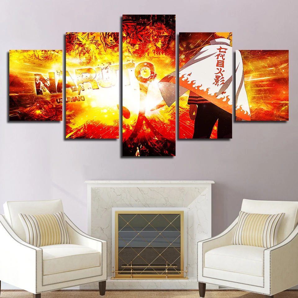 Home Decoration Modern Canvas Poster Anime Naruto Print Painting Modular Wall Art Abstract Picture Bedroom Background Artwork | Дом и сад