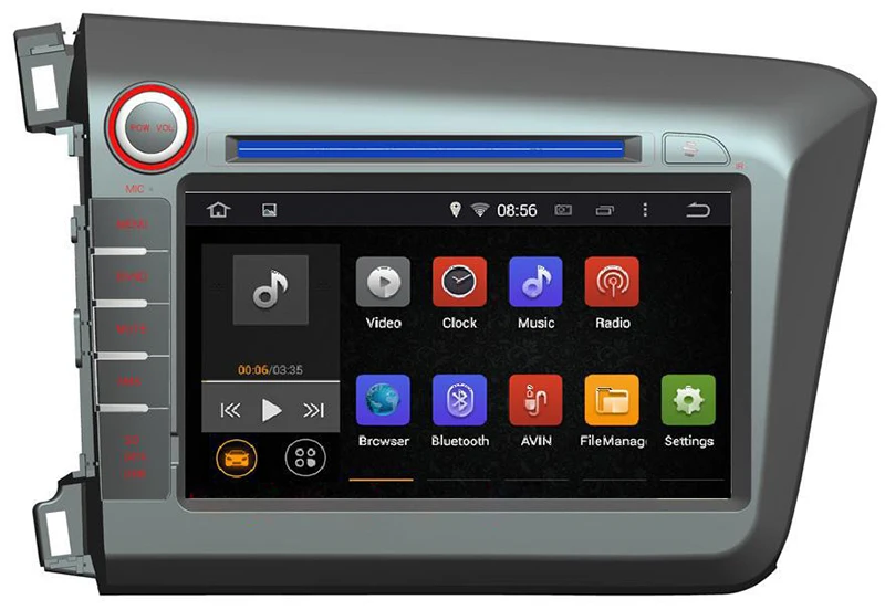 

8" in-dash Android Car DVD Player with TV/BT GPS WIFI Canbus,audio Radio stereo,Car PC/multimedia headunit for Honda CIVIC 2012