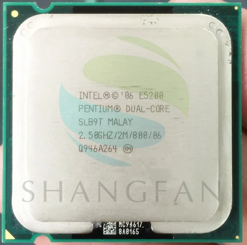 Intel Pentium E5200 SLAY7 SLB9T Настольный Процессор Dual Core 2.5 ГГц 2 М 800 МГц Socket 775 CPU |