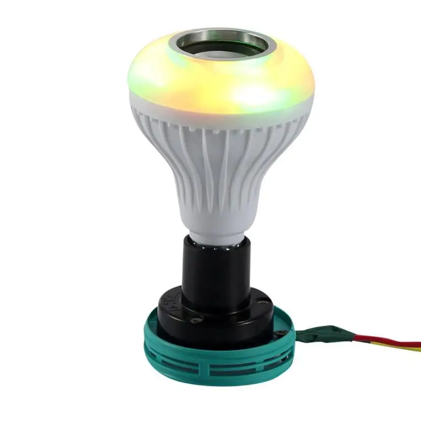 12 Вт светодиодный RGB Беспроводной Bluetooth Динамик вспышка музыка лампы