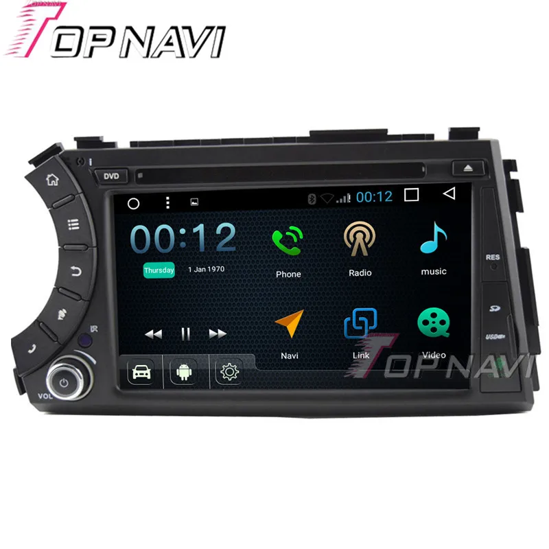 

TOPNAVI Quad Core 16G Android 6.0 Car DVD multimedia Player for Ssangyong Kyron Autoradio GPS Navigation Audio Stereo