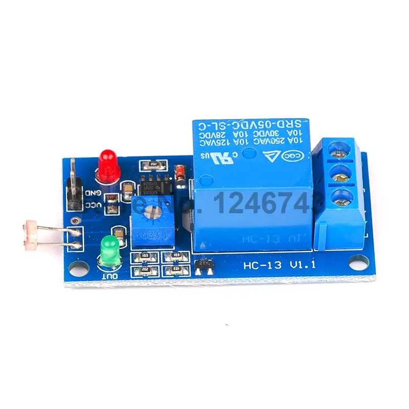 1 канал DC 5 V фоторезистор релейный модуль обнаружения света Фоточувствительный