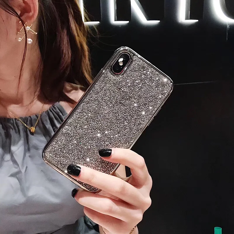 Easterm роскошный полный алмазный блестящий чехол для iPhone 6 6P 7P X 8 8Plus чехол XR XS MAX