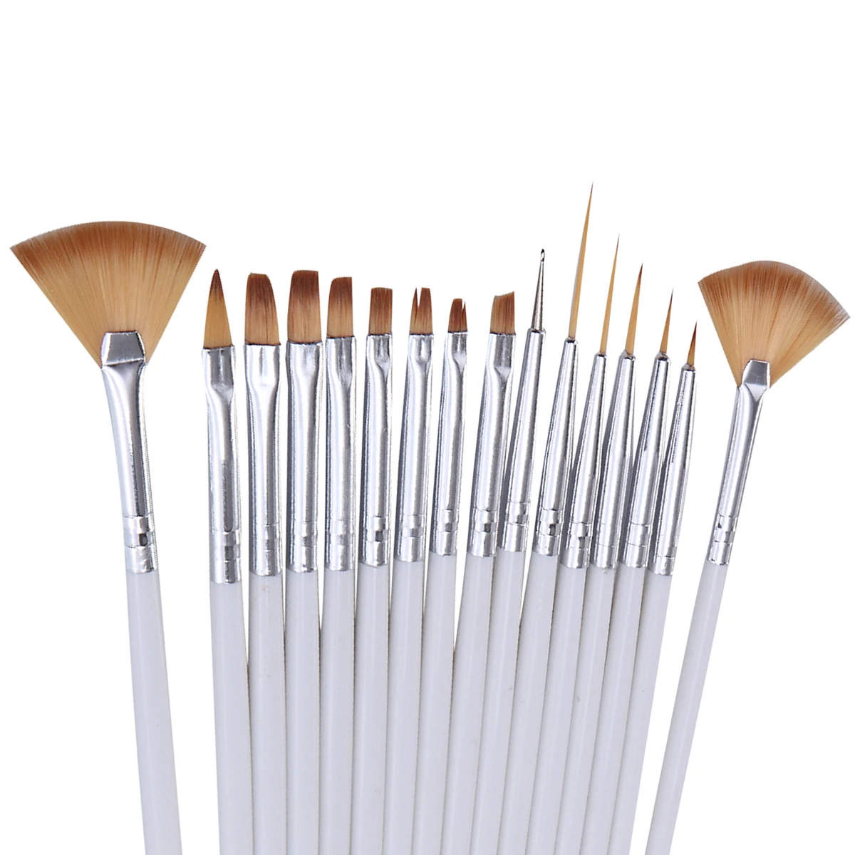 Monja 16 шт./компл. дизайн ногтей полосы линий лайнер живопись кисти акриловый жидкий