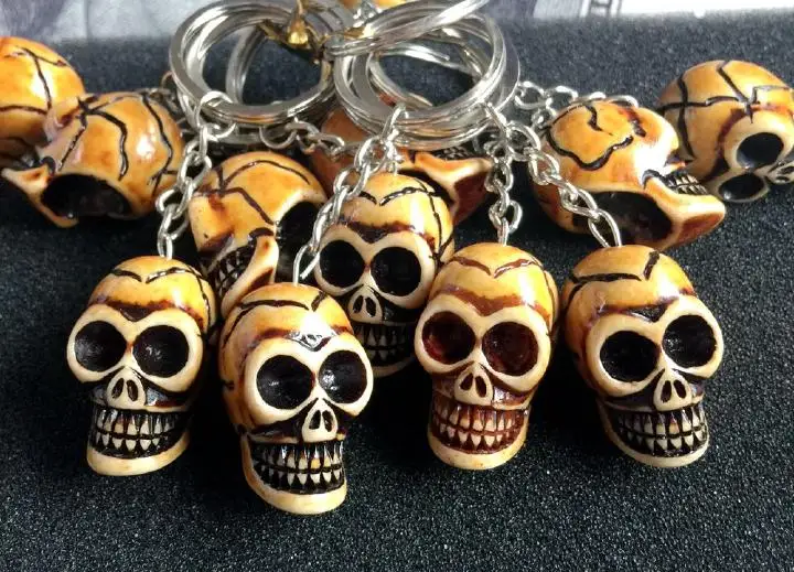 

12 pcs Vintage Hot Sale Jewelry Fashion Personality Skull Keychain