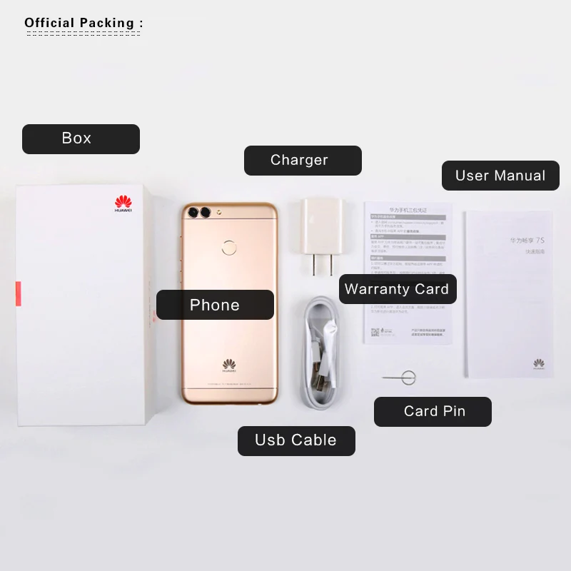 Оригинальный смартфон huawei P 5 65 дюймов полный экран четыре ядра Kirin 659 4 Гб ОЗУ 64 ПЗУ