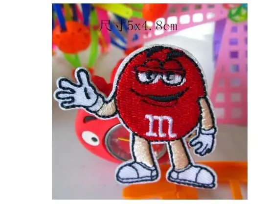 М конфеты вышитые патчи для детской одежды DIY патч | Дом и сад