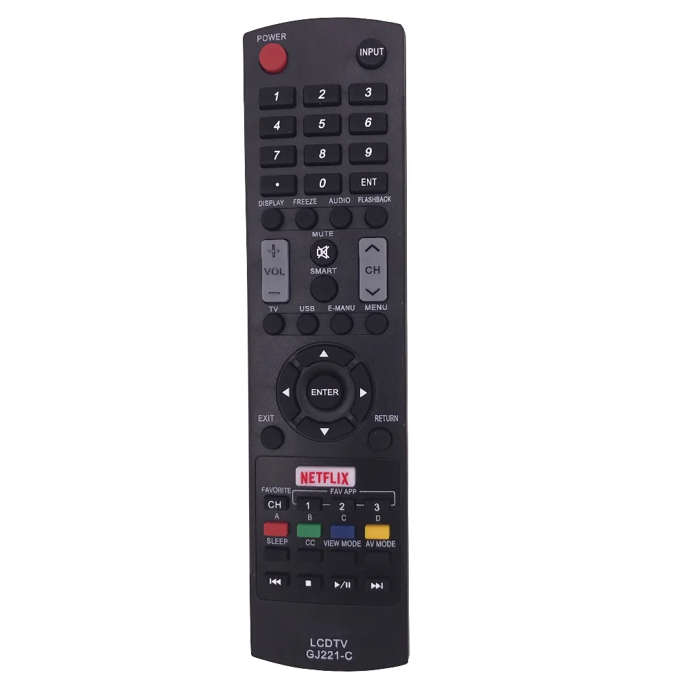 (4pcs/lot)NEW remote control For SHARP LED TV GJ221-C LC-43LE653U LC-48LE653U LC-55LE653U | Электроника