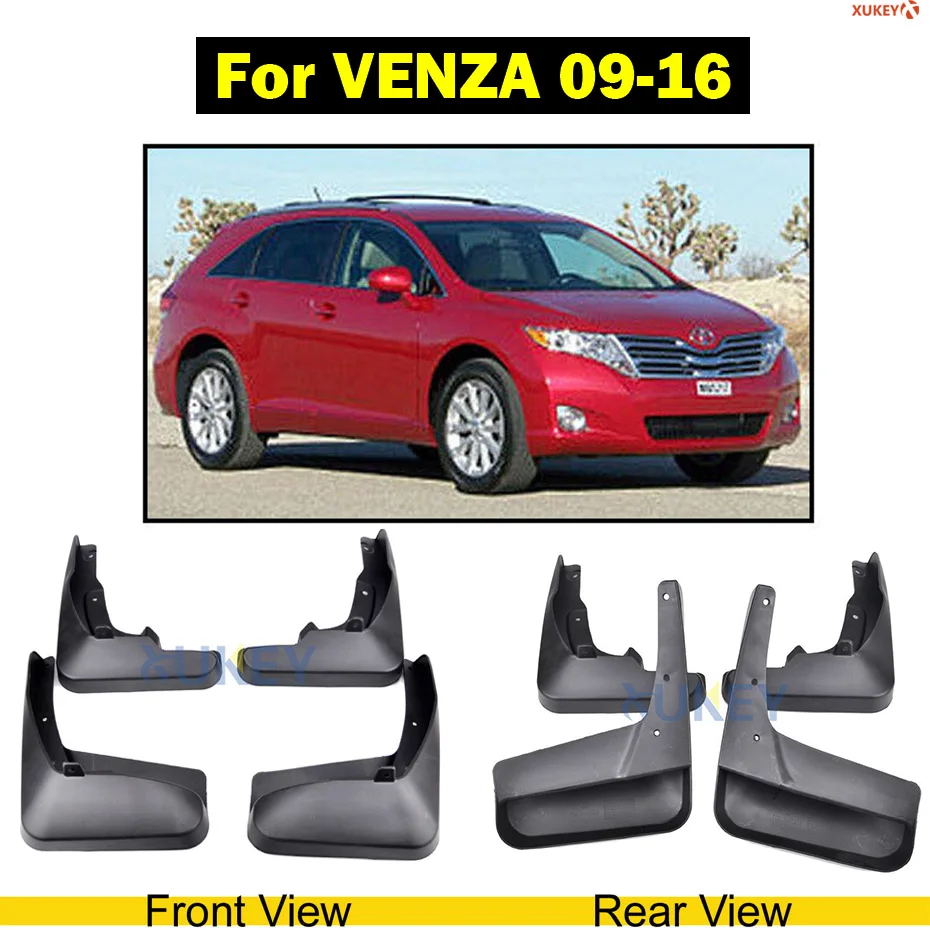 09-16 venza Автомобильные Брызговики для Toyota C-HR CHR RAV4 Highlander Venza Sienna Verso Alphard передние и задние брызговики Брызговики - Цвет: 09-16 venza