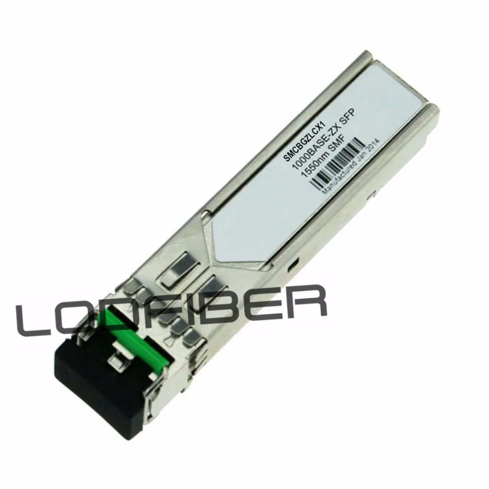 

SMCBGZLCX1 совместимый 1000BASE-ZX SFP 1550 нм 80 км DOM трансивер