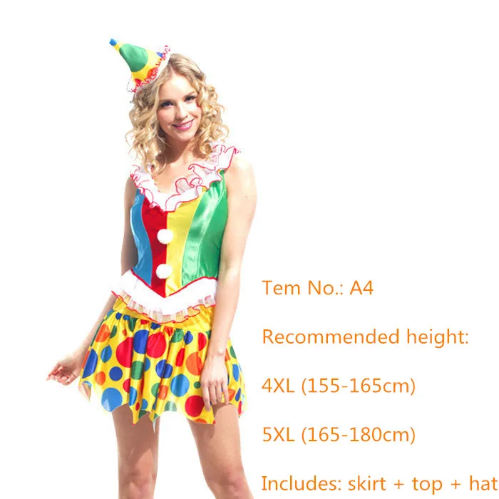 Вечерние костюмы на Хэллоуин, карнавальный костюм для взрослых женщин, костюм цирка клоуна, Женский карнавальный костюм, нарядное платье, бальное платье