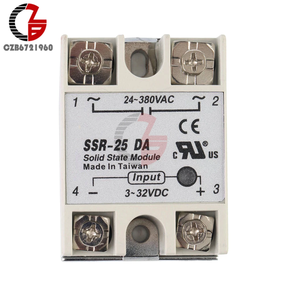 Твердотельный релейный модуль 3-32 в 24-380 SSR 50DA 60DA 70DA 100DA 50/60/70/100A с разъемами типа
