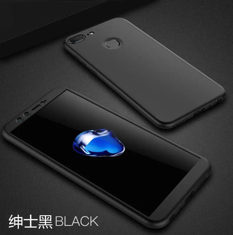 Полное покрытие для Huawei Honor 9 Lite чехол 360 градусов Защитный пластиковый +