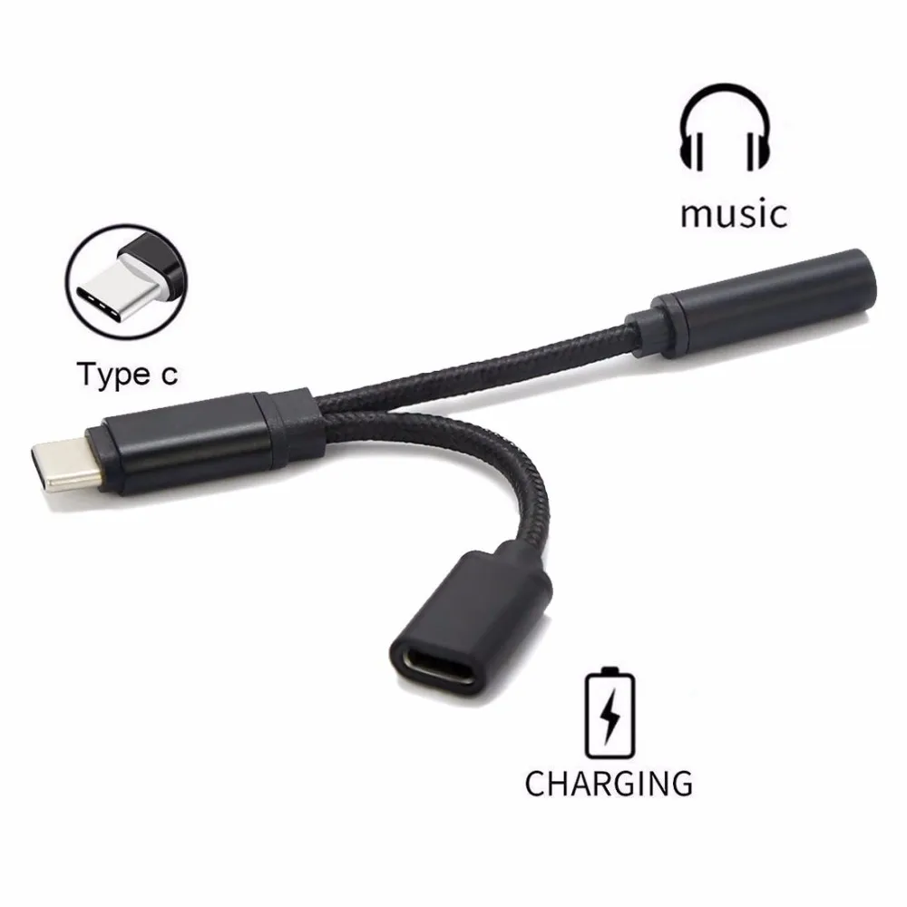 ACCGUYS 2 в 1 USB Type C до 3 5 мм Женский аудио разъем кабель для наушников зарядный адаптер