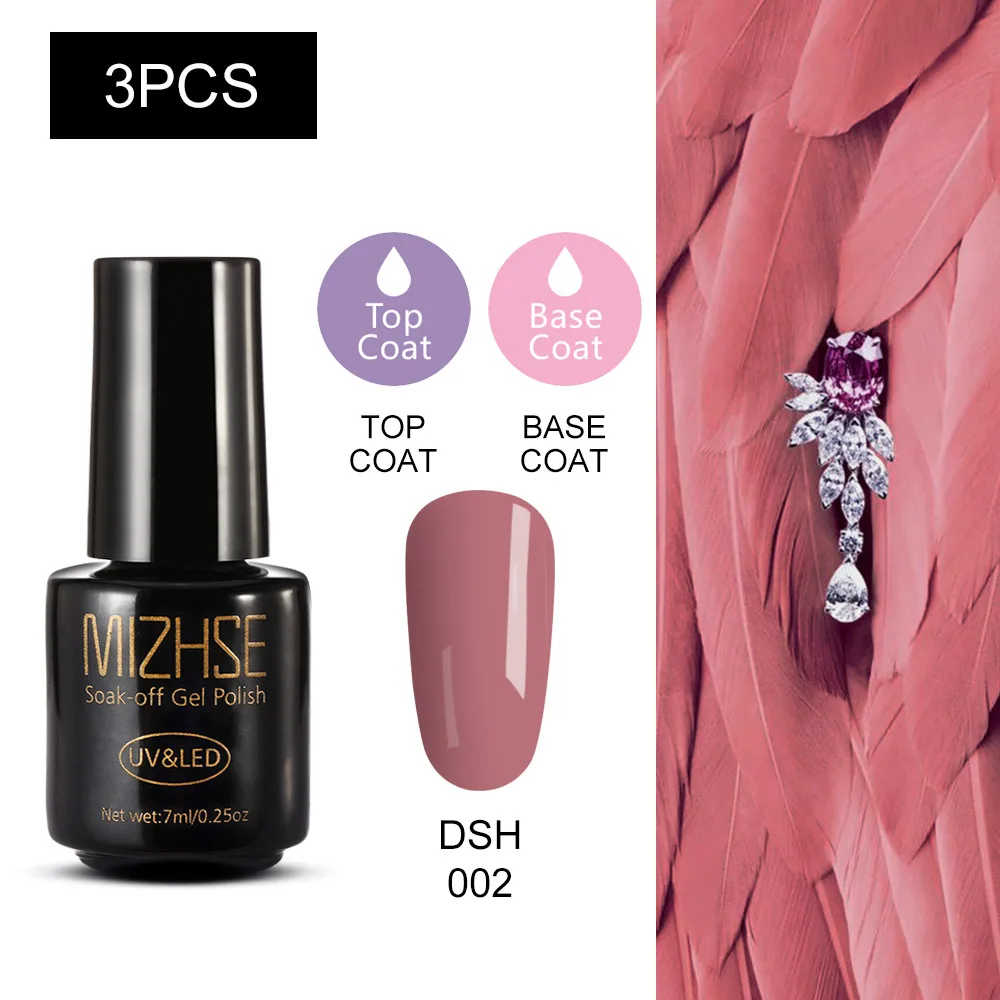 MC-3GELS-08 Набор гель-лака для ногтей MIZHSE, 3 шт., для маникюра, УФ-Гель-лак, светодиодный, профессиональный, все для лака, инструменты для маникюра, набор для салона - Цвет: MC-3GELS-08