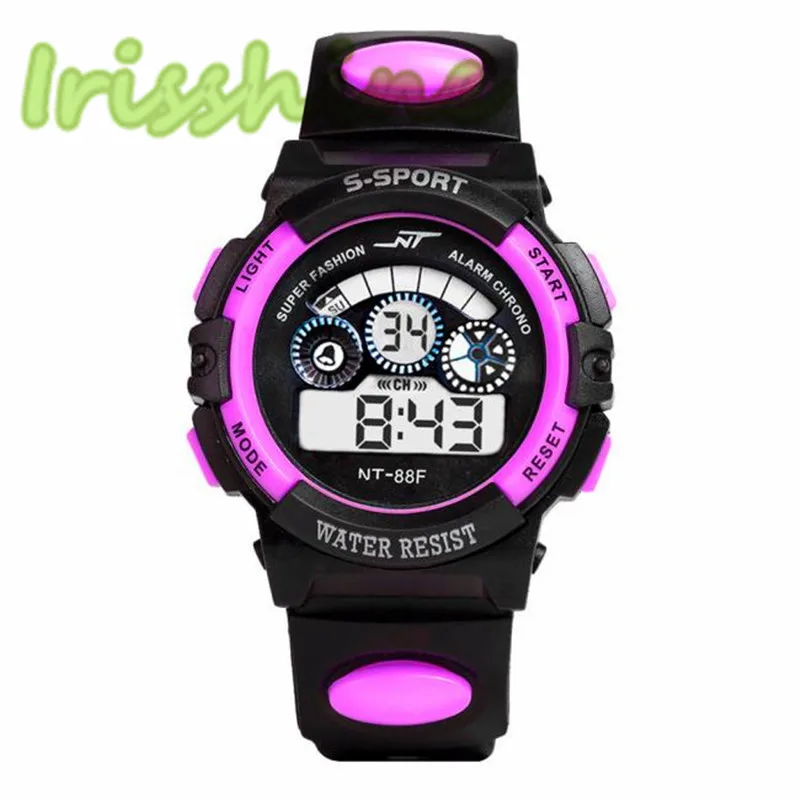 Часы Irisshine i0303 детские водонепроницаемые цифровые светодиодные кварцевые с датой