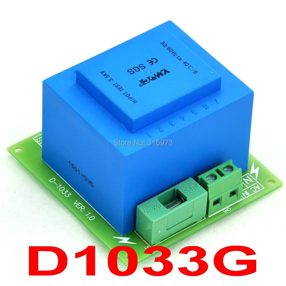 

Primary 115VAC, Secondary 36VAC, 20VA Power Transformer Module, D-1033/G, AC36V
