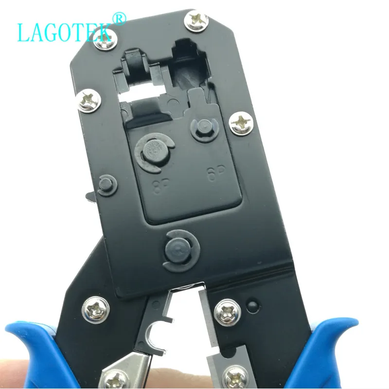 Rj45 щипцы инструмент rj11 cat5e cat6 кабельная сеть обжимных инструментов плоскогубцы 8