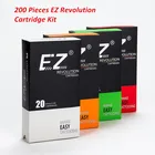 200 шт. разные размеры EZ Revolution картридж иглы для тату набор RL RS M1 RM лайнер шейдер для роторной ручки машины Захваты