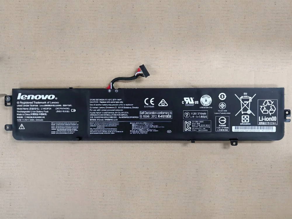 Подлинный Аккумулятор для LENOVO Ideapad Xiaoxin 700 700-15ISK 17ISK L14M3P24 L14S3P24 11,1 V 45WH