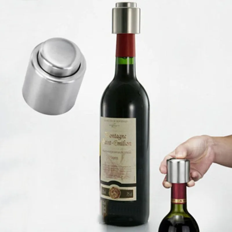 1 шт. Нержавеющая сталь пробка для бутылки вина Кепки Суле герметичный хранения
