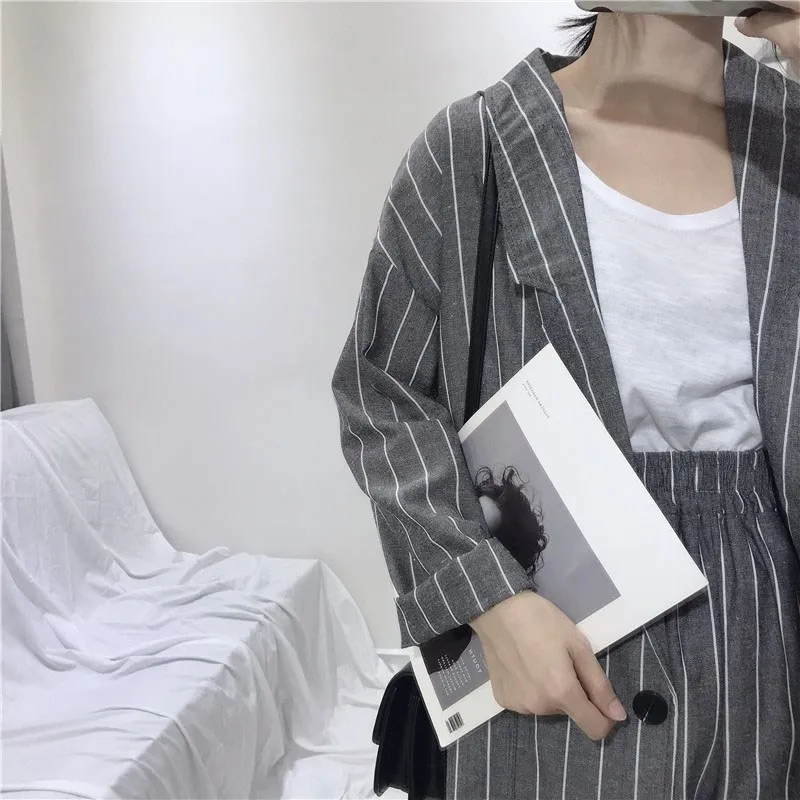 2019 весенне-летние синие комплекты из 2 предметов блейзер с длинными рукавами и