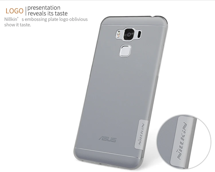 Чехол для Asus Zenfone 3 Max ZC553KL оригинальный прозрачный мягкий силиконовый чехол Nillkin