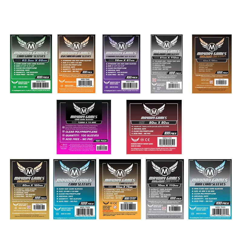

500 Sleeves Board Games MAYDAY Card Game Sleeve Protector protective clear cards sleeves