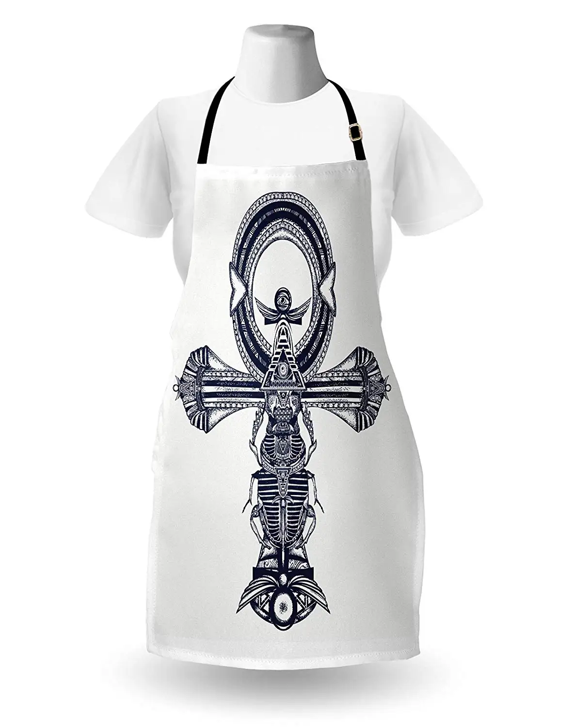 Фартук Ankh Sacred Egyptian Symbol Татуировка Crux узор вечная жизнь символ миф Глаз Гора кухонные аксессуары приготовления выпечки