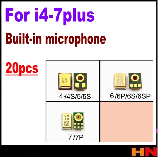 20 шт. новинка Внутренний микрофон динамик для iPhone 4 4S 5 5G 5C SE 6 6G 6S 7 дюйма Plus сменные