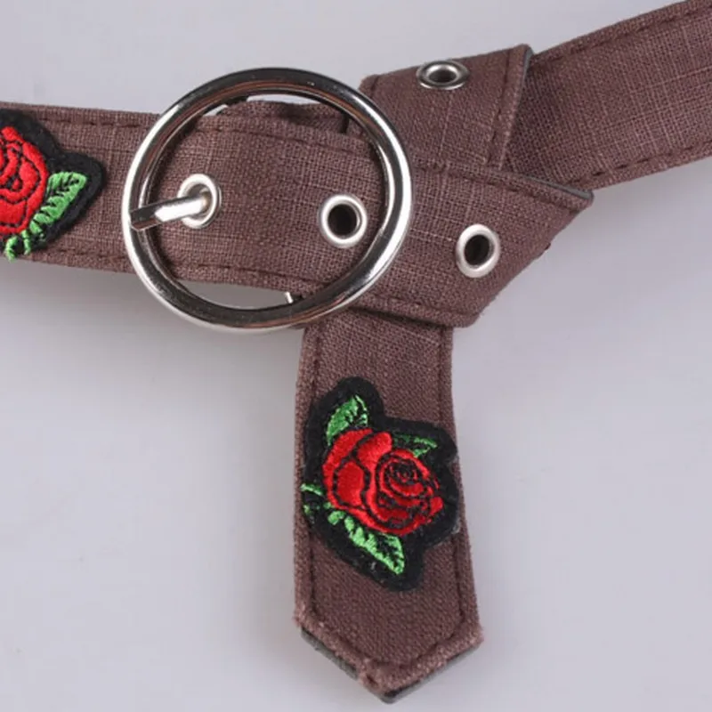 Иглы пряжки рием с цветочной вышивкой Ceinture Femme Cuir Национальный стиль элегантный