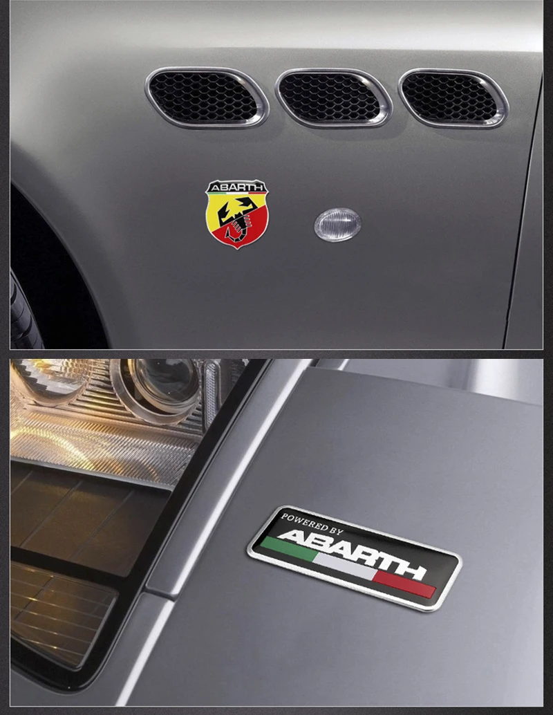 Металлический алюминиевый стикер с изображением Италии Scorpion клей Abarth значок наклейка эмблема для Фиат виаджио Abarth Punto 124 125 500 стайлинга автомобилей