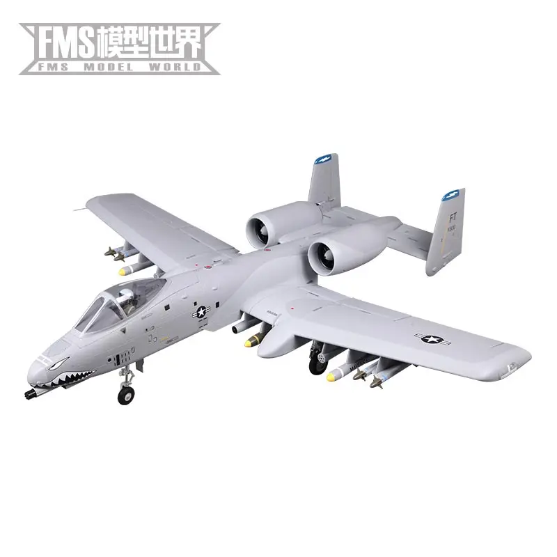 FMS двухканальный самолет 70 мм воздуховод модель самолета Thunderbolt II PNP|model aircraft|fms models