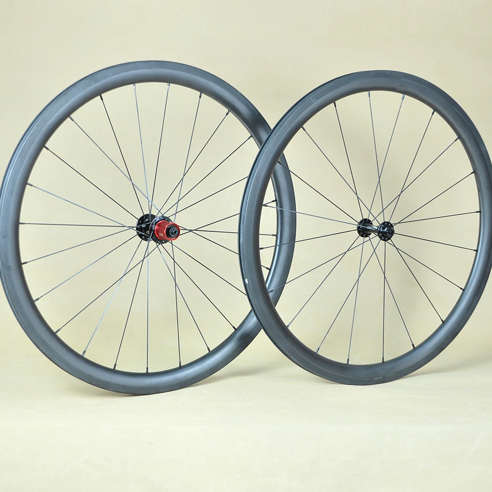 40 мм 700C Tublar Clincher 27 25 Углеродные колеса Powerway R13 hub CN спицы выбраны CX ray велосипед